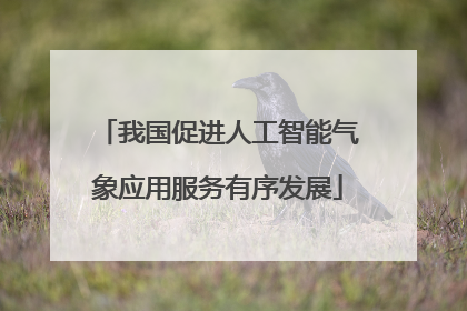 我国促进人工智能气象应用服务有序发展