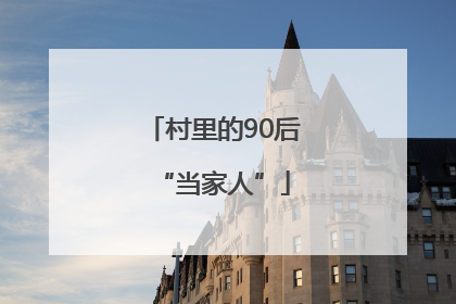 村里的90后“当家人”