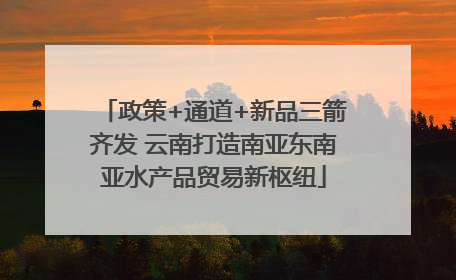 政策+通道+新品三箭齐发 云南打造南亚东南亚水产品贸易新枢纽