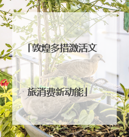 敦煌多措激活文旅消费新动能