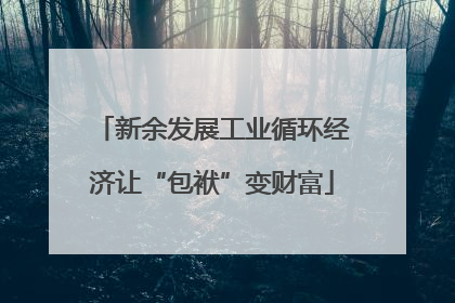 新余发展工业循环经济让“包袱”变财富