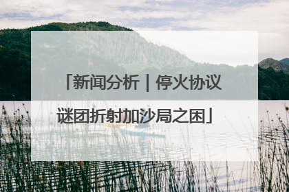 新闻分析｜停火协议谜团折射加沙局之困
