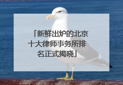 新鲜出炉的北京十大律师事务所排名正式揭晓