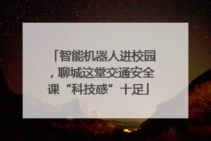 智能机器人进校园，聊城这堂交通安全课“科技感”十足