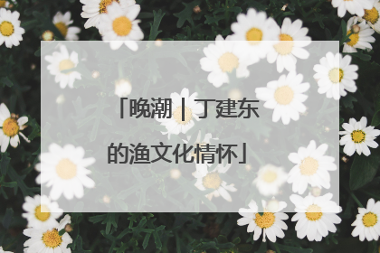 晚潮｜丁建东的渔文化情怀