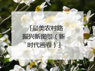 最美农村路 振兴新图景（新时代画卷）