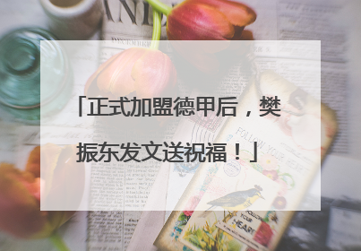 正式加盟德甲后，樊振东发文送祝福！