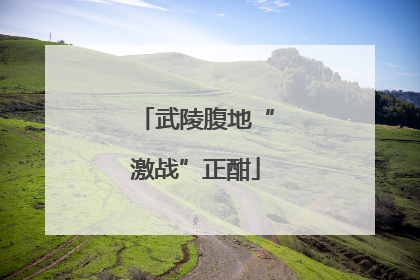 武陵腹地“激战”正酣