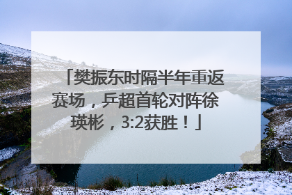 樊振东时隔半年重返赛场，乒超首轮对阵徐瑛彬，3:2获胜！