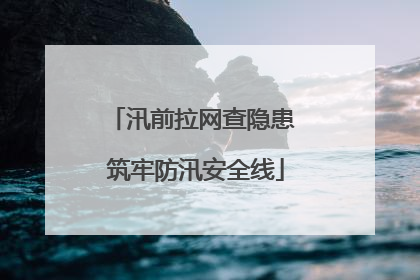 汛前拉网查隐患 筑牢防汛安全线