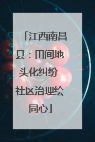江西南昌县：田间地头化纠纷 社区治理绘同心