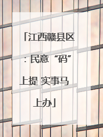 江西赣县区：民意“码”上提 实事马上办