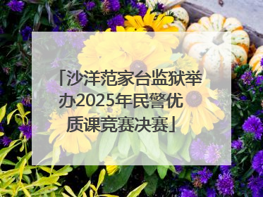 沙洋范家台监狱举办2025年民警优质课竞赛决赛