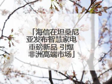 海信在坦桑尼亚发布智慧家电重磅新品 引爆非洲高端市场