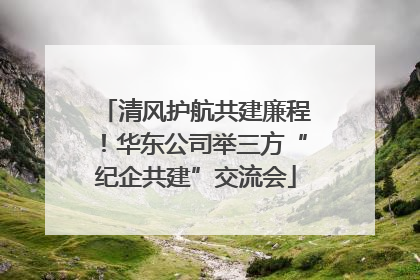 清风护航共建廉程！华东公司举三方“纪企共建”交流会