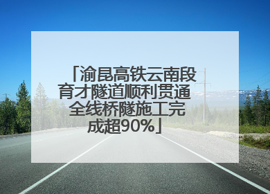 渝昆高铁云南段育才隧道顺利贯通 全线桥隧施工完成超90%
