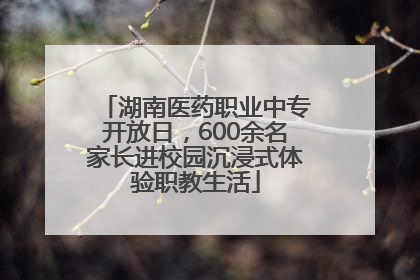 湖南医药职业中专开放日，600余名家长进校园沉浸式体验职教生活