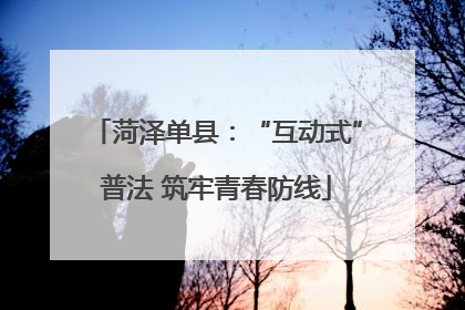 菏泽单县：“互动式”普法 筑牢青春防线