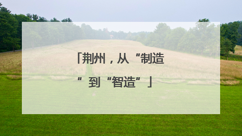 荆州，从“制造”到“智造”