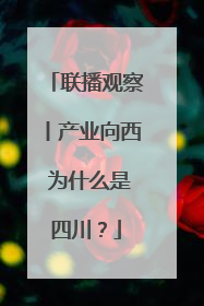 联播观察丨产业向西 为什么是四川？
