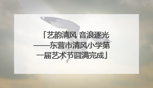 艺韵清风 音浪逐光——东营市清风小学第一届艺术节圆满完成