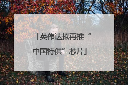 英伟达拟再推“中国特供”芯片