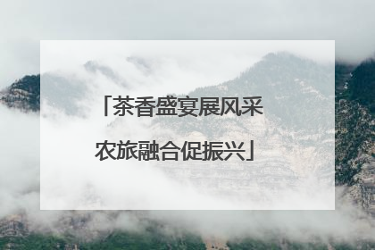 茶香盛宴展风采 农旅融合促振兴