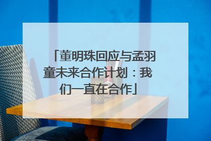董明珠回应与孟羽童未来合作计划：我们一直在合作