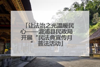 让法治之光温暖民心——溆浦县民政局开展“民法典宣传月” 普法活动