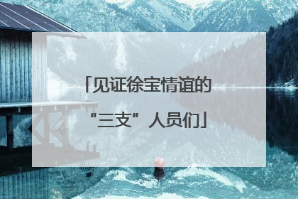 见证徐宝情谊的“三支”人员们