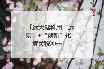 远大健科用“远见”+“创新”化解关税冲击