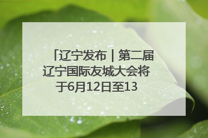辽宁发布｜第二届辽宁国际友城大会将于6月12日至13日在沈阳举办