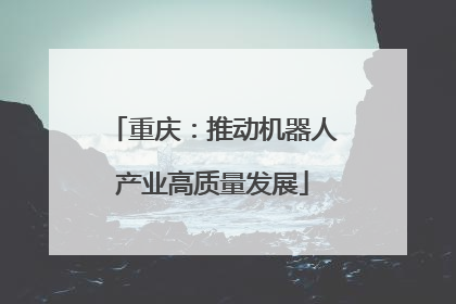 重庆：推动机器人产业高质量发展