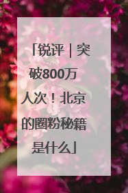 锐评｜突破800万人次！北京的圈粉秘籍是什么