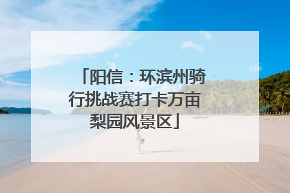 阳信：环滨州骑行挑战赛打卡万亩梨园风景区
