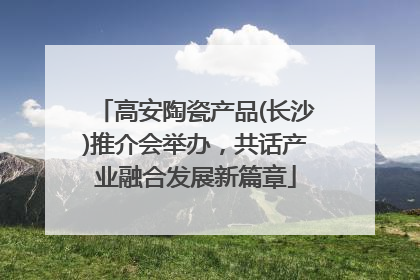 高安陶瓷产品(长沙)推介会举办，共话产业融合发展新篇章