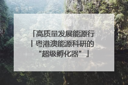 高质量发展能源行丨粤港澳能源科研的“超级孵化器”