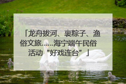 龙舟拔河、裹粽子、渔俗文旅……海宁端午民俗活动“好戏连台”