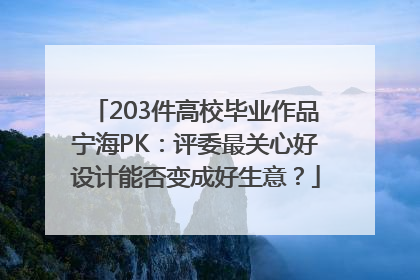 203件高校毕业作品宁海PK：评委最关心好设计能否变成好生意？