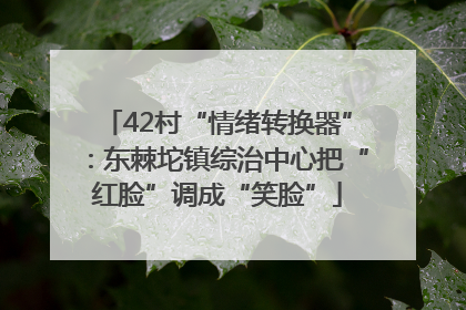 42村“情绪转换器”：东棘坨镇综治中心把“红脸”调成“笑脸”