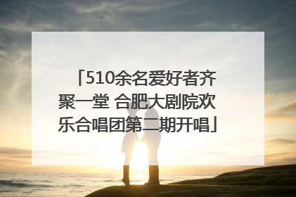 510余名爱好者齐聚一堂 合肥大剧院欢乐合唱团第二期开唱